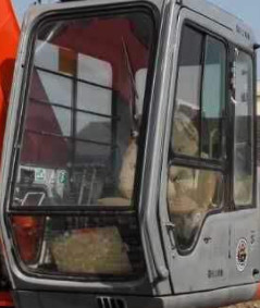4457160 HITACHI-Bagger-Cab Window Tempered-Glas Front Up Position A mit Dichtung