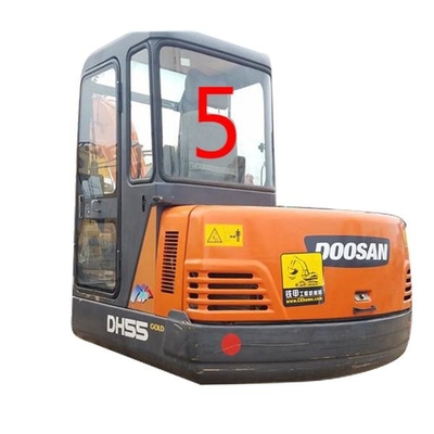 Weiße Rückseite-Position NO.5 Bagger-Cab Glass-DAEWOO DH55
