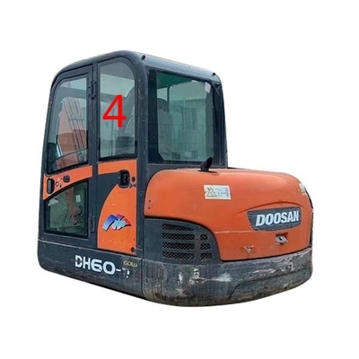 Fahrerhaus-Glas DH55 DOOSAN für Gräber-grüne linke Tür-hintere Position NO.4