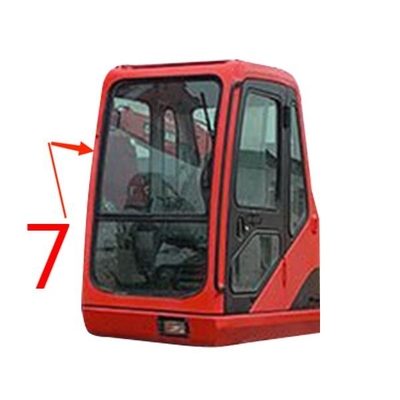 Windschutzscheiben-Fenster-Glas FCC DOOSAN Digger Glass Replacement Right Side