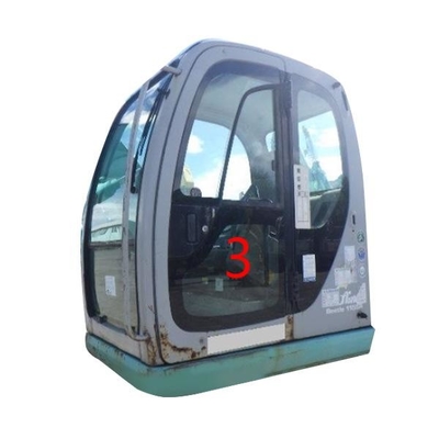 Bagger-Glass Left Doors Soems KOBELCO Grün-Windfang-Ersatz unterer Positions-NO.3