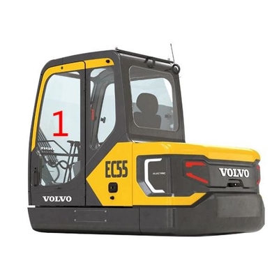 Windschutzscheiben-linke Tür-Glasposition NO.1 Digger Window Replacement EC55 VOLVO