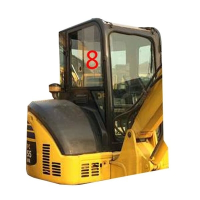Bagger-Window Replacement Rights PUNKT-KOMATSU PC55MR Seitenposition No.8