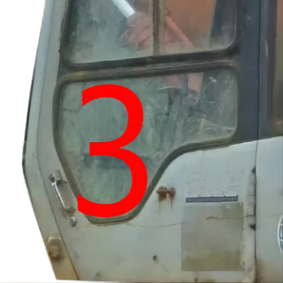 4457176 HITACHI der Bagger Glass Cab Window link Tür, die niedrigere Position NO.3 Glas milderte