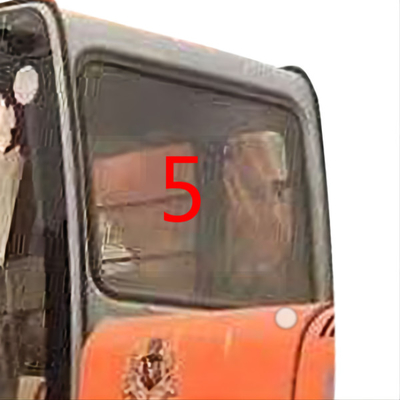 4457180 HITACHI der Bagger Glass Cab Window milderte Glasrückseite-Position NO.5