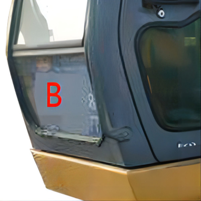 Weißes grünes Loch-Fahrerhaus-Glas Bagger-Front Glass Replacements 10 für Gräber