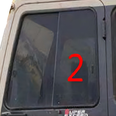 KATO Digger Window Replacement Left Side-Windschutzscheibe milderte Glas
