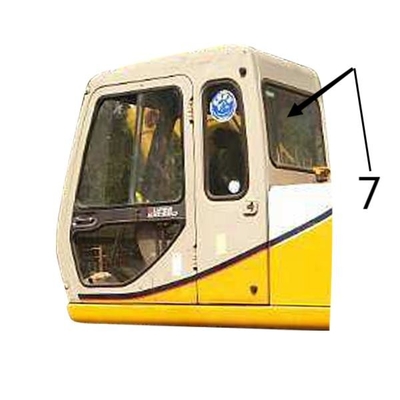 Rechter Seitenbagger Window Glass Windshield milderte Glas