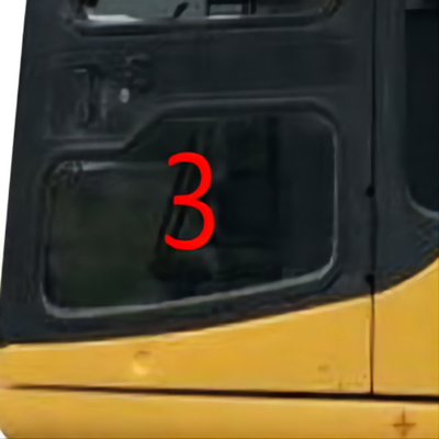 Fahrerhaus-Glas-linke Tür-niedrigere Position NO.3 ISO-Bagger-Cabin KOMATSU