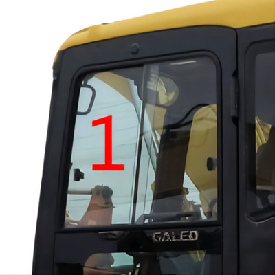 Fahrerhaus-linke Seitenglasposition Daewoos KOMATSU liegen NO.1 starke 5mm schräg