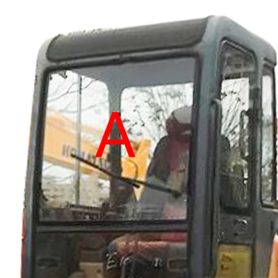 Bagger Cab Glass Front Up Position A 5mm DAEWOOS DH55 stark