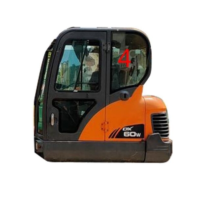 DX60-9 DX70 DOOSAN Glas-linke Tür-hintere Position NO.4
