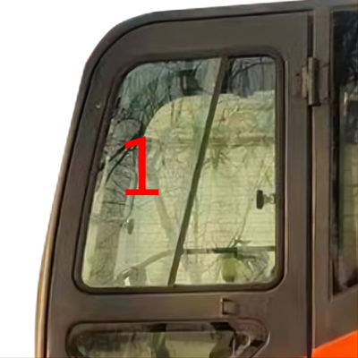 DX70 DX90-9C Windschutzscheibe der Bagger-Cabin Left Side-Glas-Schrägen-Positions-NO.1