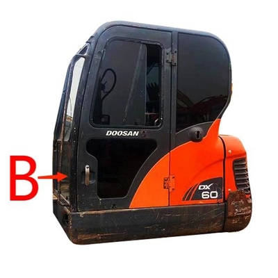 Glas-Front Down Positions B DX70 DH130 DH170 DOOSAN Windschutzscheibe