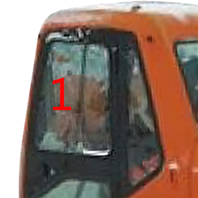 DX220LC-7 DX225LC-9 DOOSAN Glas-linke Schrägen-Seitenposition NO.1 milderte Bagger Cab Glass