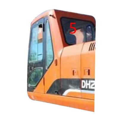 Glas Cabin DOOSAN des Bagger-DH215-9 milderte hinteren Seitenfenster-Ersatz