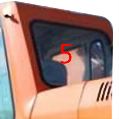 Glas Cabin DOOSAN des Bagger-DH215-9 milderte hinteren Seitenfenster-Ersatz