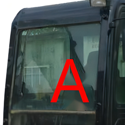 Fahrerhaus-Glas weißer Front Windscreen Glass E307E CAT307E CATERPILLAR