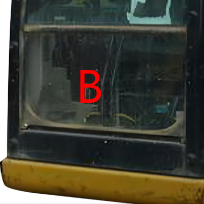 Bagger-Glass Replacements CATERPILLAR CAT307E E307E Fahrerhaus Front Down Position B