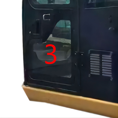 Verbiegendes beständiges CATERPILLAR-Fahrerhaus-Glas für linke Tür-niedrigere Position NO.3 Gräber Soems