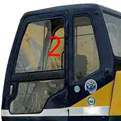 Linke gerade starke Seitenposition NO.2 Position Kobelco-Bagger-Glass 5mm