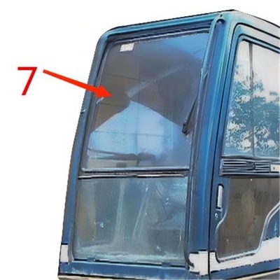 Bagger-Window Glass Green-Position No.7 der rechten Seiten-KOBELCO
