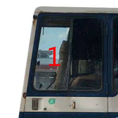 Hohes Schlagfestigkeit KOMATSU-Fahrerhaus-linker Glasbagger Door Window Replacement