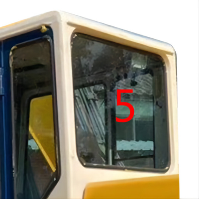 Verbiegender beständiges KOMATSU-Fahrerhaus-Glasbagger-Back Side Window-Ersatz