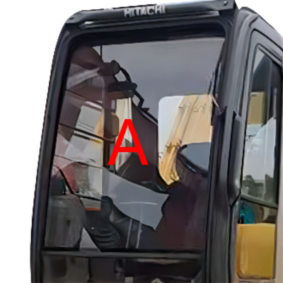 790mm Höhe HITACHI-Bagger Cab Glass Front Up Position A
