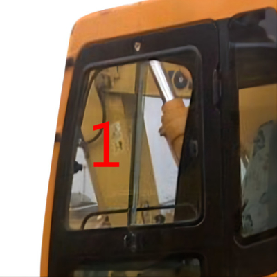 R225-7LC R140-7LC Windschutzscheibe milderte Glas-HYUNDAI-Bagger-Left Side Positions-Schräge NO.1