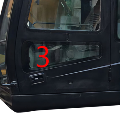 Ausgeglichene linke Tür-niedrigere Glasposition NO.3 Bagger-Cab Windshield Windows