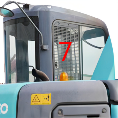 Rechter Seitenbagger Glass Windshield der positions-No.7 KOBELCO