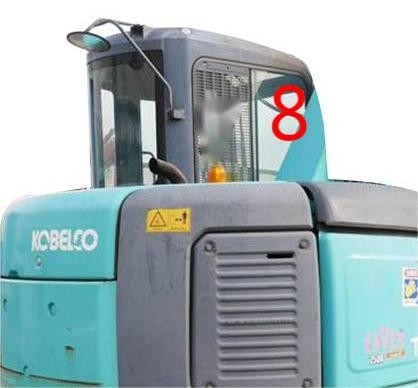 Temperaturbeständige rechte Seitenposition NO.8 Bagger-Cab Glasss KOBELCO