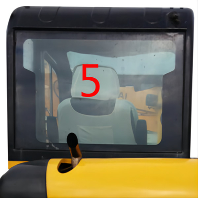 Ausgeglichenes Fenster-Glas HYUNDAIS Front Glass Back Side Excavator