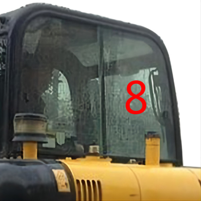 Weißer Bagger Glass Replacement HYUNDAIS Front Glass Right Side Position No.8