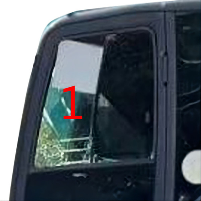 ECE KOBELCO Windschutzscheiben-Fenster Bagger-Glass Left Slant-Seitenpositions-NO.1