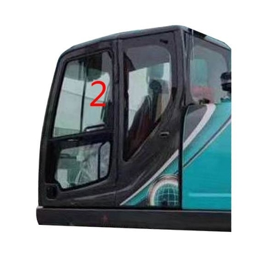 4mm linke Seitenwindschutzscheibe milderte Glas-KOBELCO-Bagger Cab Glass
