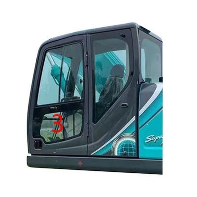 900mm KOBELCO Bagger-Glass Windschutzscheibe der linke Tür-untere Positions-NO.3