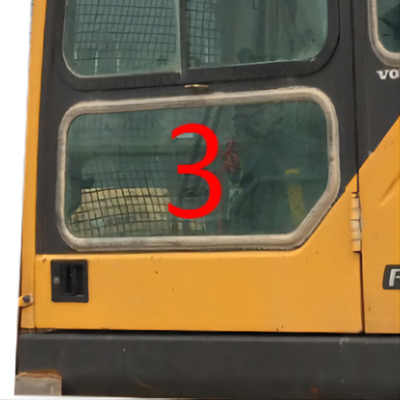 Windschutzscheiben-Glasbagger-Cabin 5mm EC240B VOLVO ausgeglichenes Glas