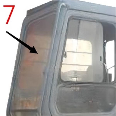 EX-1 EX120-1 EX200-1 HITACHI Bagger-Glass Right Side-Position No.7 milderte Glas