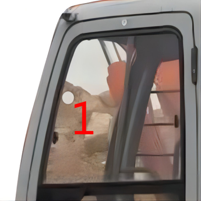 5mm ausgeglichene Bagger-Windscreen Replacement Left-Tür-Position NO.1