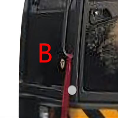 VOLVO-Bagger-Windscreen Replacement ISO milderte Glasfenster Front Down Position B