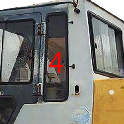 Gräber milderten Glas für Windschutzscheiben-linke Tür-hintere Position NR. 4