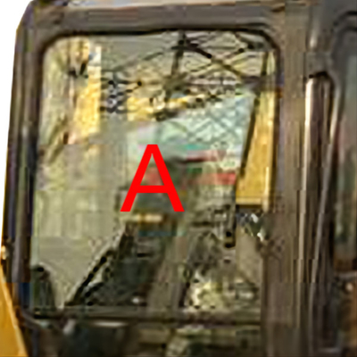 KOMATSU-Fahrerhaus-ausgeglichene Glaswindschutzscheibe Front Glass Bagger PC55MR PC55 5MM starkes