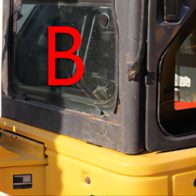 Ersatz PC55MR Front Down Komatsu Excavator Glass milderte Glas 5MM