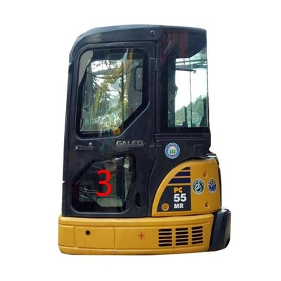 Tür-niedrigere Position NO.3 Digger Window Replacement Soems KOMATSU PC55MR Cab Glass Left