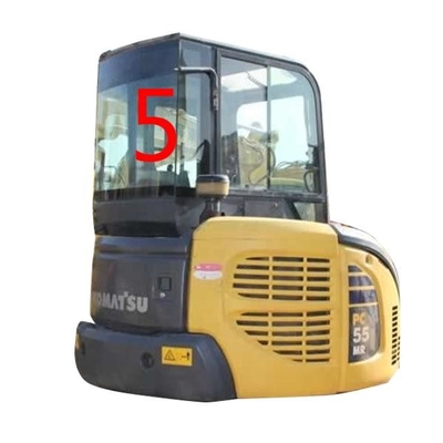 Bagger-Window Replacements RoHS der Windschutzscheiben-PC55MR PC55 KOMATSU Rückseite NO.5