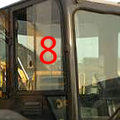 Bagger-Window Replacement Rights PUNKT-KOMATSU PC55MR Seitenposition No.8