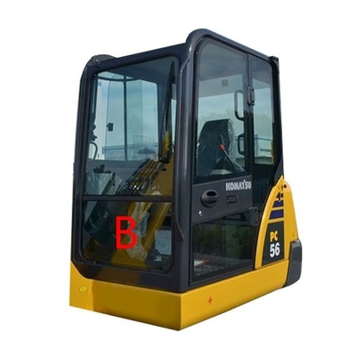 PC56-7 PC56 Front Down Komatsu Excavator Glass Ersatz ausgeglichenes Position.B Glas