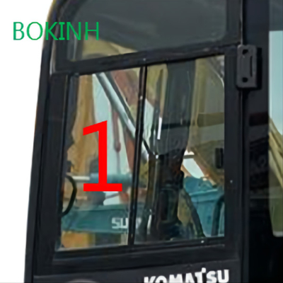 PC60-8 PC70-8 KOMATSU Fahrerhaus-linke Seitenglasposition liegen NO.1 starke 5mm schräg